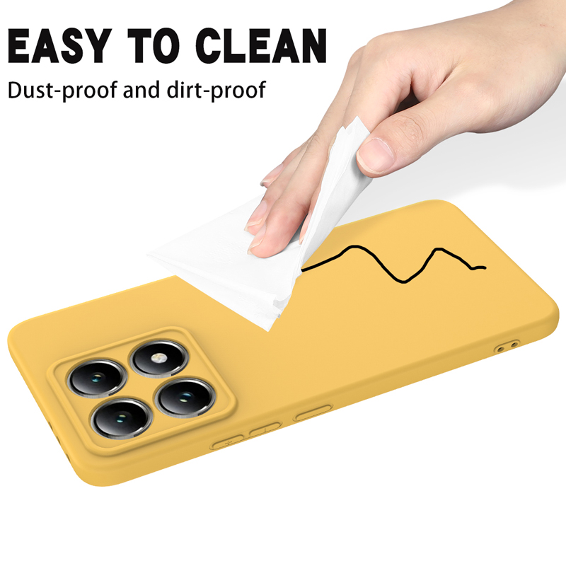 Hoesje voor xiaomi 14t pro ,14t : zacht, premium vloeibaar siliconen hoesje met fluweelzachte binnenkant en bandje  mi 14 t