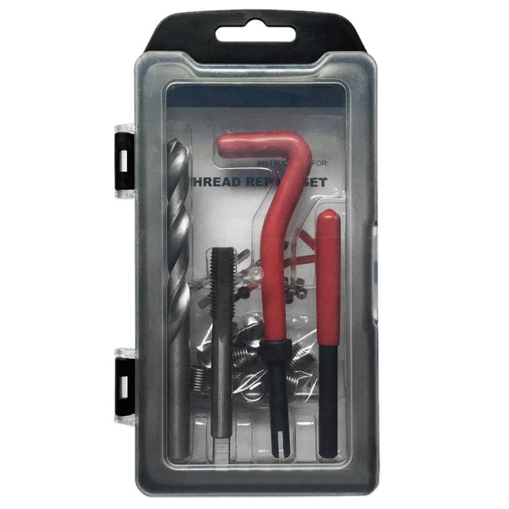 15pcs Helicoil Thread Repair Kit M10x1.0/M10x1.25 with10 Wire Thread Inserts Vehicle Maintenance Tire Repair Tools: M10X1.25