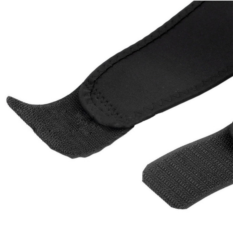 1 st justerbar rem elastisk patella sportstödsbygel svart neopren knäskydd sportsäkerhet fitness knästöd