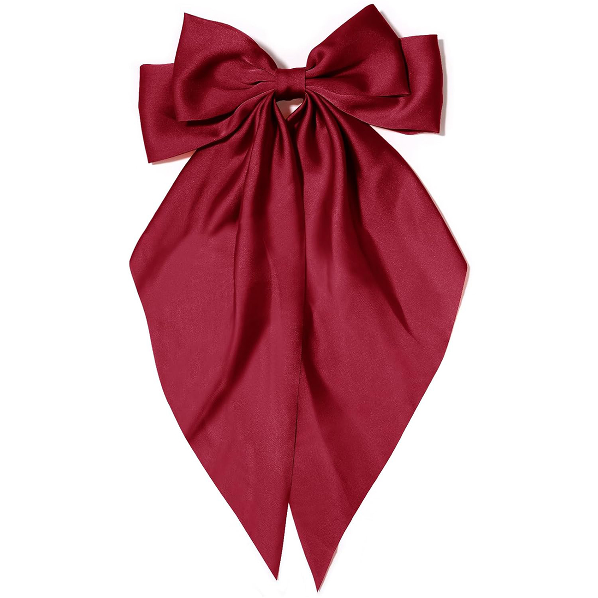 Grampo de cabelo com laço rosa feminino, grande laço de cetim branco, clipe de jacaré de cauda longa, laço de cabelo grande para meninas adequado para aniversário de casamento dan: Lavanda