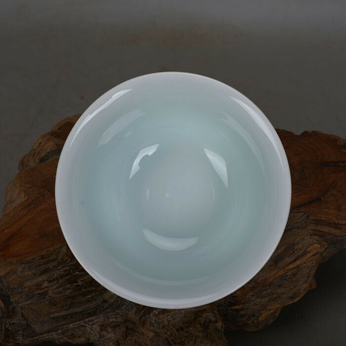 Chinese Jingdezhen Porcelain Yellow Glaze Bowl 4.4 inch