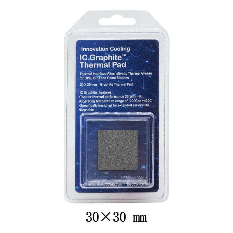 InnovationCooling – tampon thermique en feuille de graphène, pour CPU, carte graphique, pour GPU: ICG30