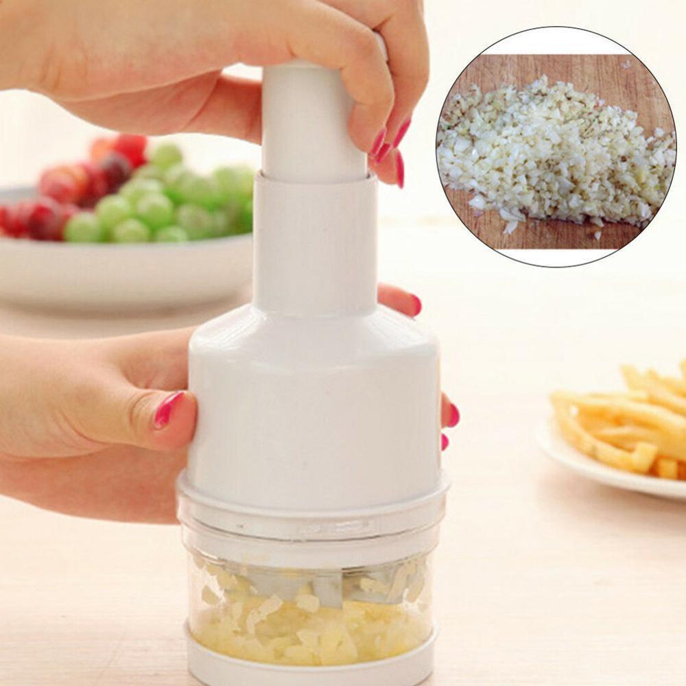 Multifunctionele Cutter Plastic Hand-Drukken Ui Knoflook Chopper Keuken Handleiding Voedsel Groente Salade Slicer Mincer Gadgets