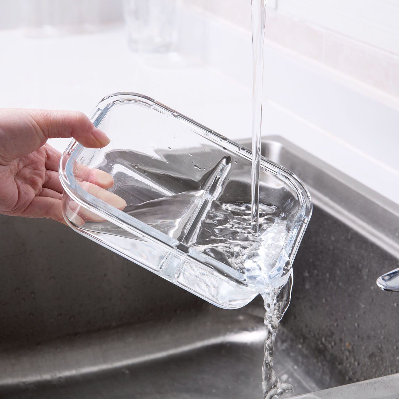 1500ML Glass Lunch Box Microwave Oven Heating Refrigerated Sealed Leakproof Food Container Box Transparent Bowl With Lid Crisper