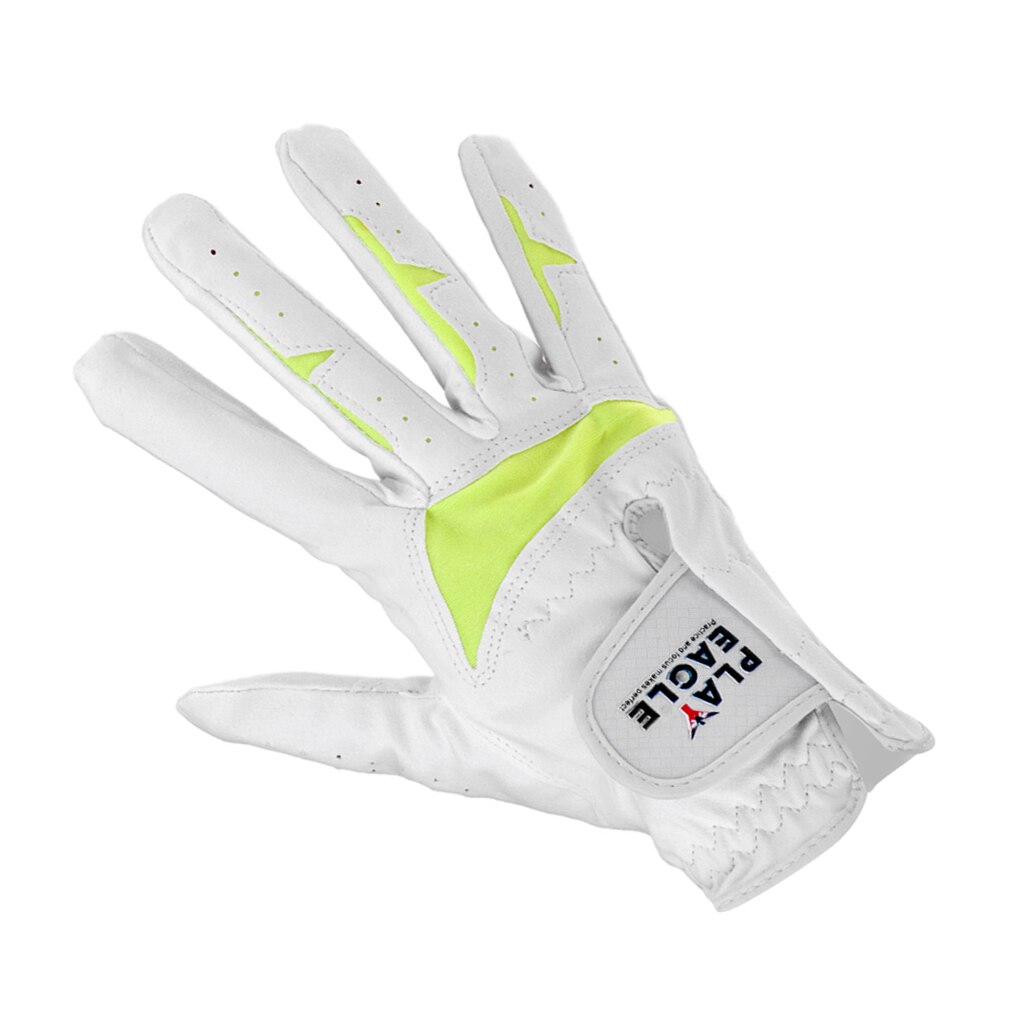 Luva feminina de microfibra anti suor, luva de destro respirável esportiva para golf golfer equipamento para clube: Right Hand Size 18 