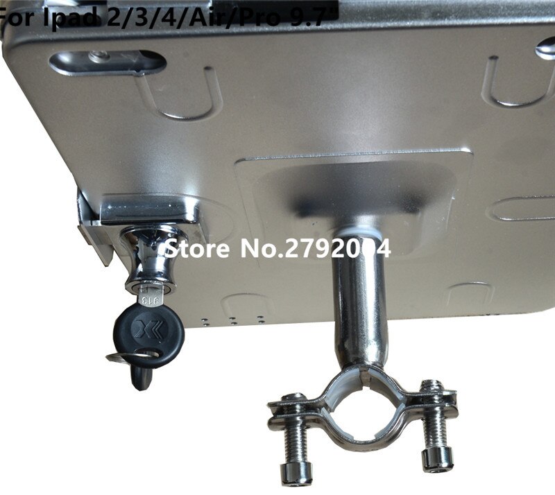 for iPad 2/3/4 /air/pro 9.7" table security stand shopping cart stand