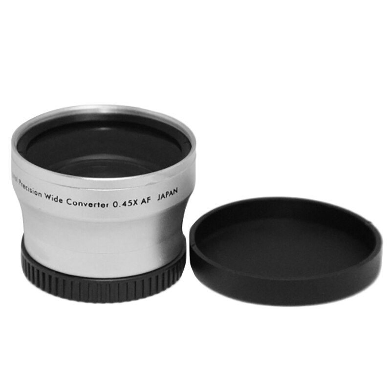 Newyi câmera de alta resolução lente 40.5mm 0.45x grande angular + lente conversão macro 40.5 0.45 prata
