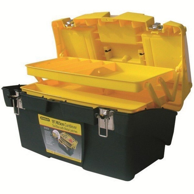STANLEY 1-92-911 - Caja de herramientas mega 1900 con cierres metalicos 48 cm