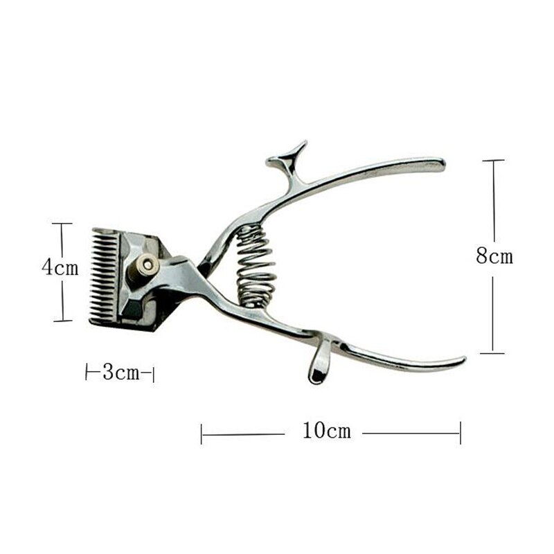 Old-Fashioned Manual Clippers Haircut Hand Fader Trimmer Pusher Scissors No Noise No Electric Need