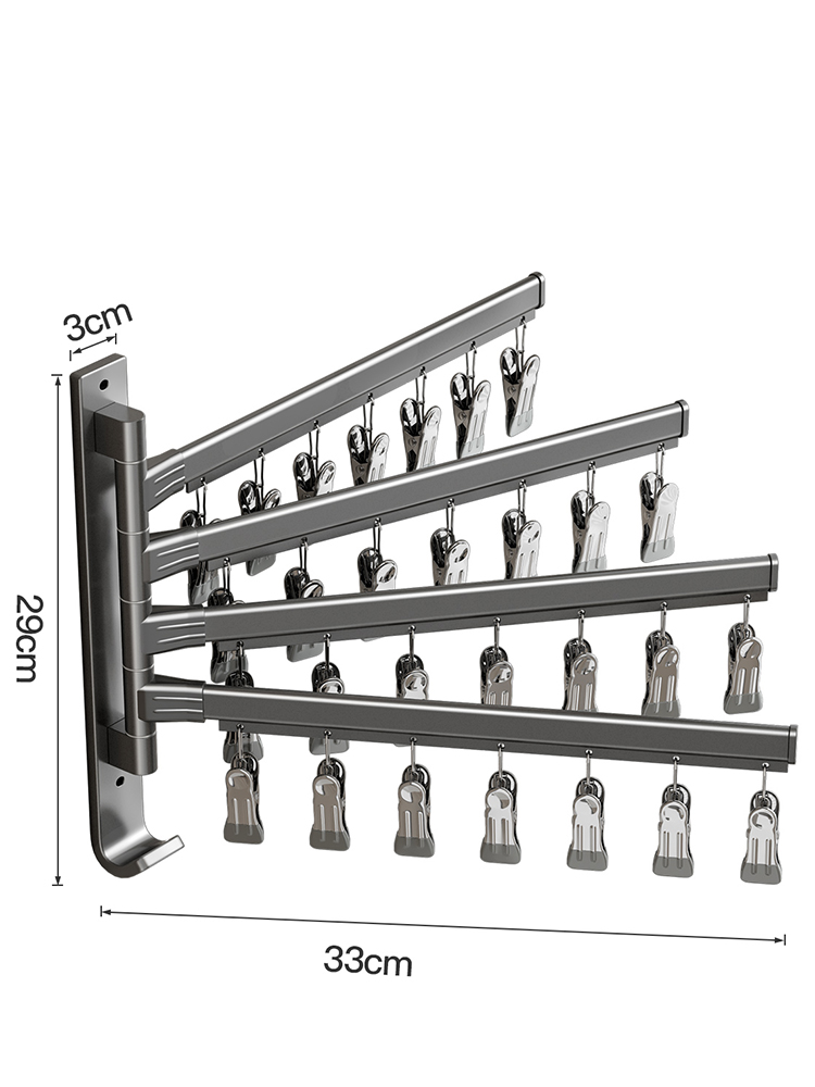 Ganchos de pared para baño, colgador de estante, barra de toalla, toallero plegable, varillas para ropa, calcetines para balcón, sujetador, colgador de toallas, accesorios de baño