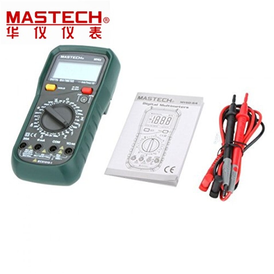 MASTECH MY61 DMM Digital-Multimeter AC/DC Amperemeter Voltmeter Ohmmeter Professionelle w/Kapazität & hFE Test Tester Meter