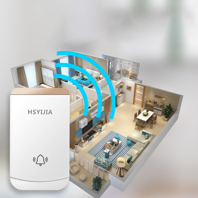 Wireless Doorbell Waterproof 300M Remote US EU UK AU Plug Home Intelligent Door Bell Chime 1 2 Button 1 2 3 Receiver