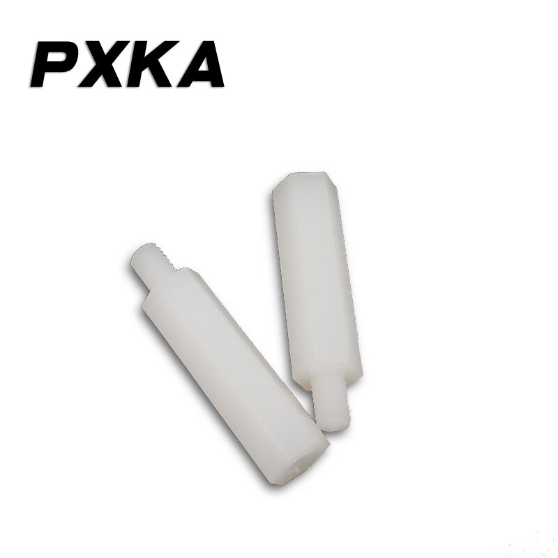 【Single head M2.5】Nylon stud Hexagon isolation column Plastic screw Plastic nylon column
