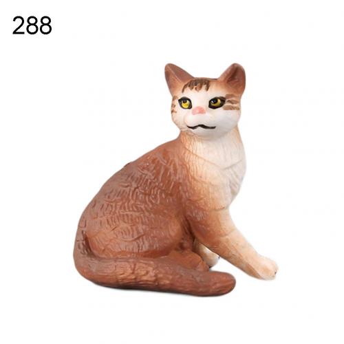 Simulation Mini Pet Model Cats Kitty Figure Model Statue Home Ornaments Kids Action Figure Decoration Toy: 288