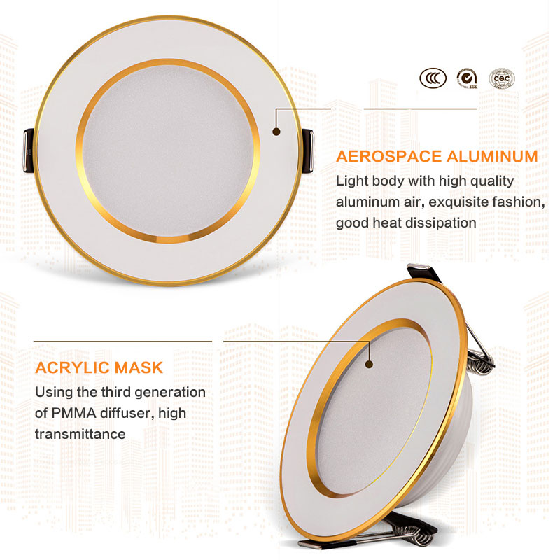 Spot LED Downlight Ceiling Lamp 7W 9W 12W 15W 18W spotlight cold white warm round recessed lamp AC 220V 240V Lighting