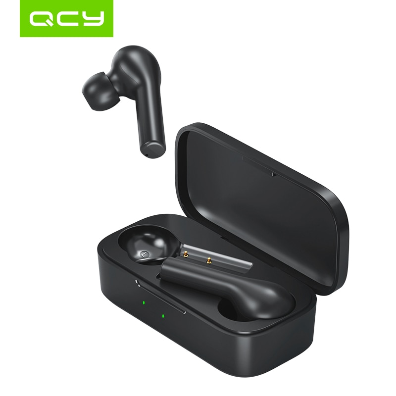 Qcy T5S Bluetooth 5.0 Draadloze Hoofdtelefoon Smart Luisteren Sport Running Koptelefoon Met App Maatwerk