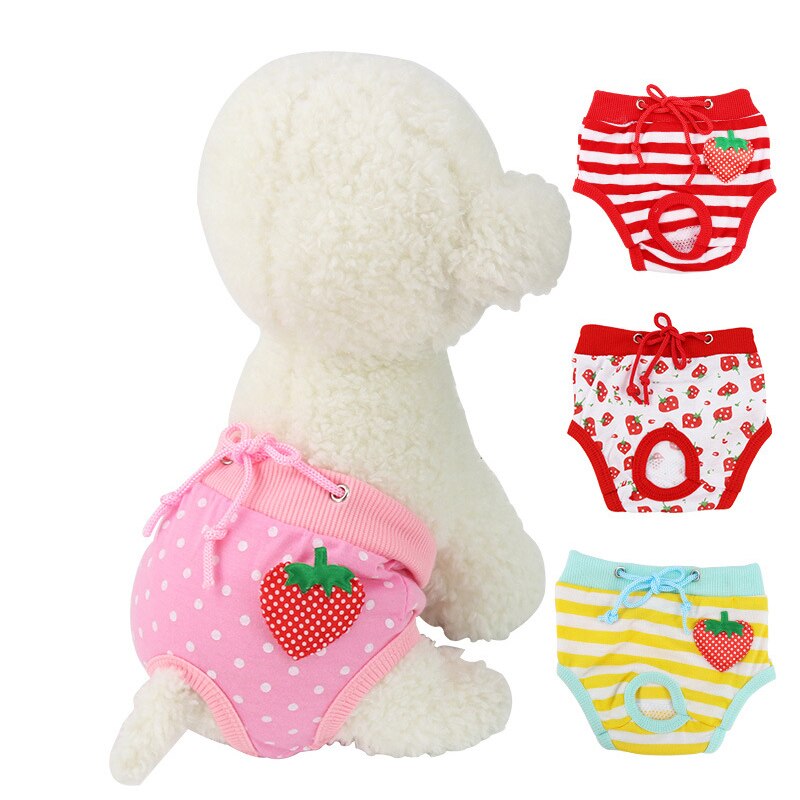 Pholoumie ropa de perro mascota menstruación psicológica higiene pantalones mascota braguitas menstruales cachorro de perro gato ropa de perro ropa interior pantalones de perro