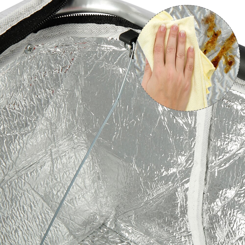 32L Folding Picnic Camping Lunch Bags Insulated Cooler Bag Cool Hamper Storage Basket Bag Box Outdoor Portable Picnic Basket