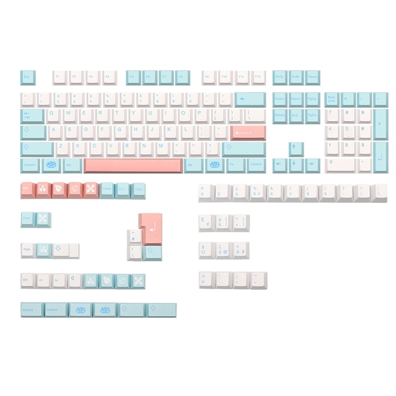 Tapa de tecla para teclado ISO GMK Noel PBT Dye Subb, perfil de cereza, juego de teclas para Qwertz Azerty MX: Italian