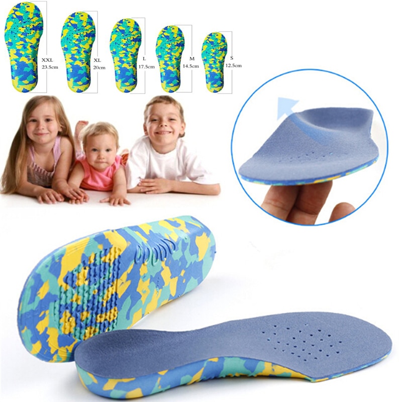 Kids Kinderen Orthesen Inlegzolen Correctie Care Tool Voor Kid Flat Foot Arch Ondersteuning Orthopedische Binnenzool Zolen Sportschoenen Pads