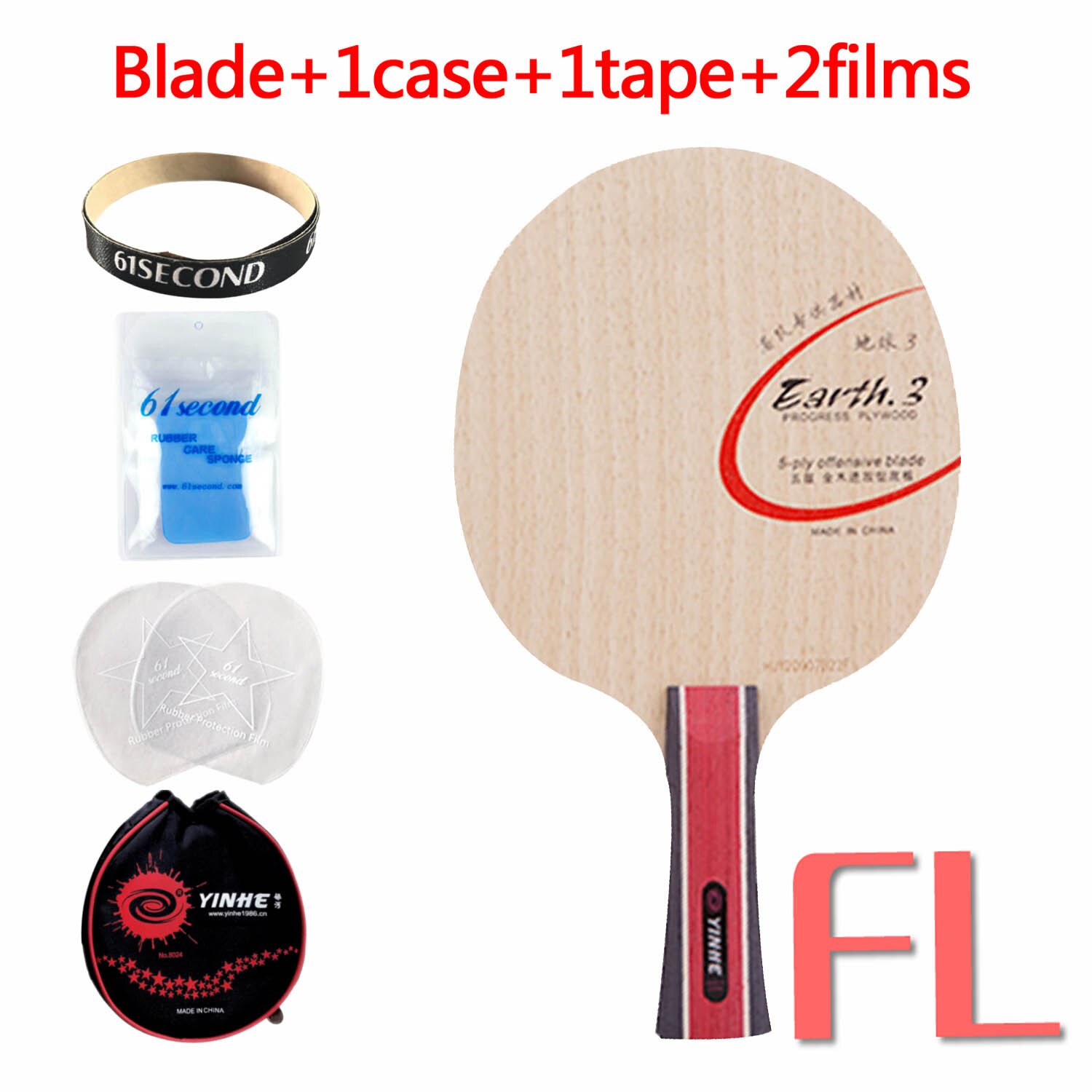 Milky Way Galaxy YINHE Earth.3 E-3 E3 E 3 table tennis pingpong blade: FLwith YBM case