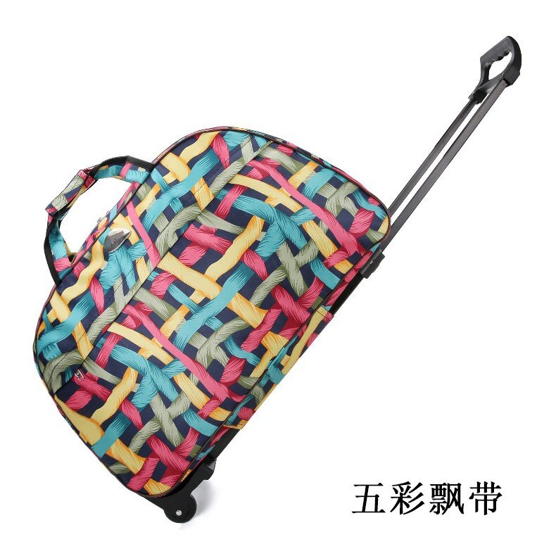 Rolling Suitcase Waterproof air Bag Lady Style Thickening Rolling Suitcase Trolley Luggage Case Travel Luggage With Wheels: design 2