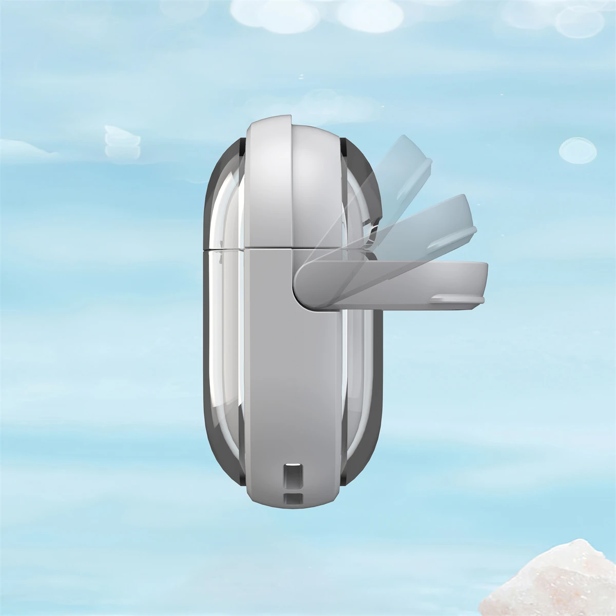 Skyddande fodral för hörlurar till airpods 1/2/3/4/  och airpods pro och airpods pro 2 , sött vikbart, stötsäkert fodral med stativ