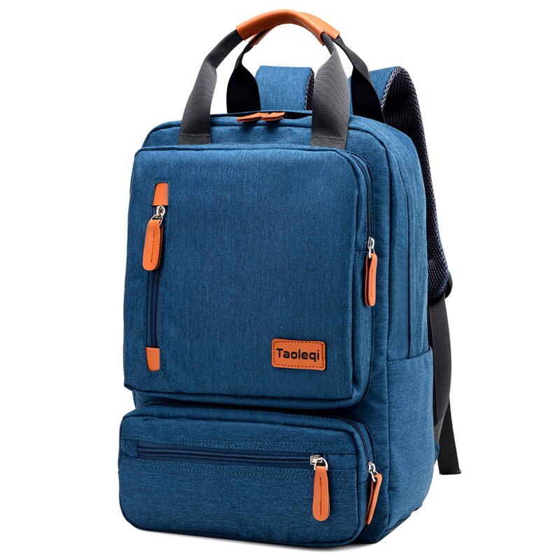 IKE MARTI Casual Men Laptop Backpack 15.6 Inch Waterproof Girl Gray Anti-Theft Woman Junior High School Bag Backpacks: dark blue