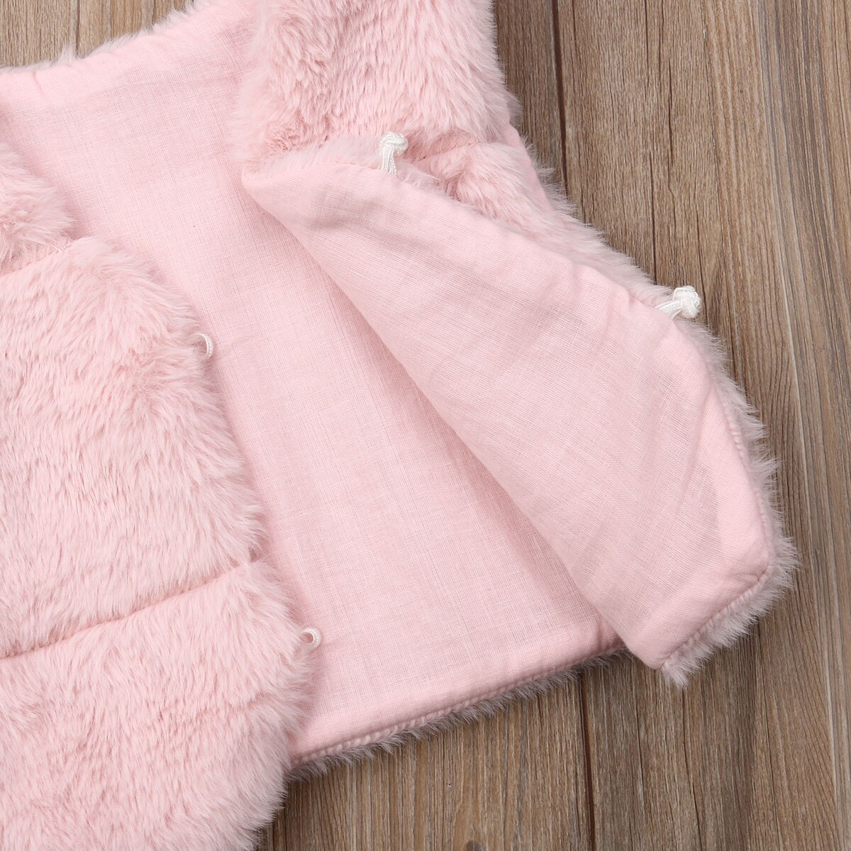 Baby Autumn Winter Clothing Pink Kid Girl Toddler Faux Fur Vest Gilet Winter Waistcoat Coat Body warmer Solid Fuzzy Top