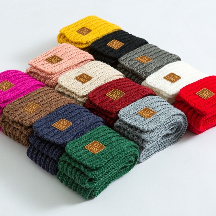 freundlicher Winter gestrickte schals jungen mädchen freundlicher dicke warme schal langen schal Nachahmung wolle halstuch
