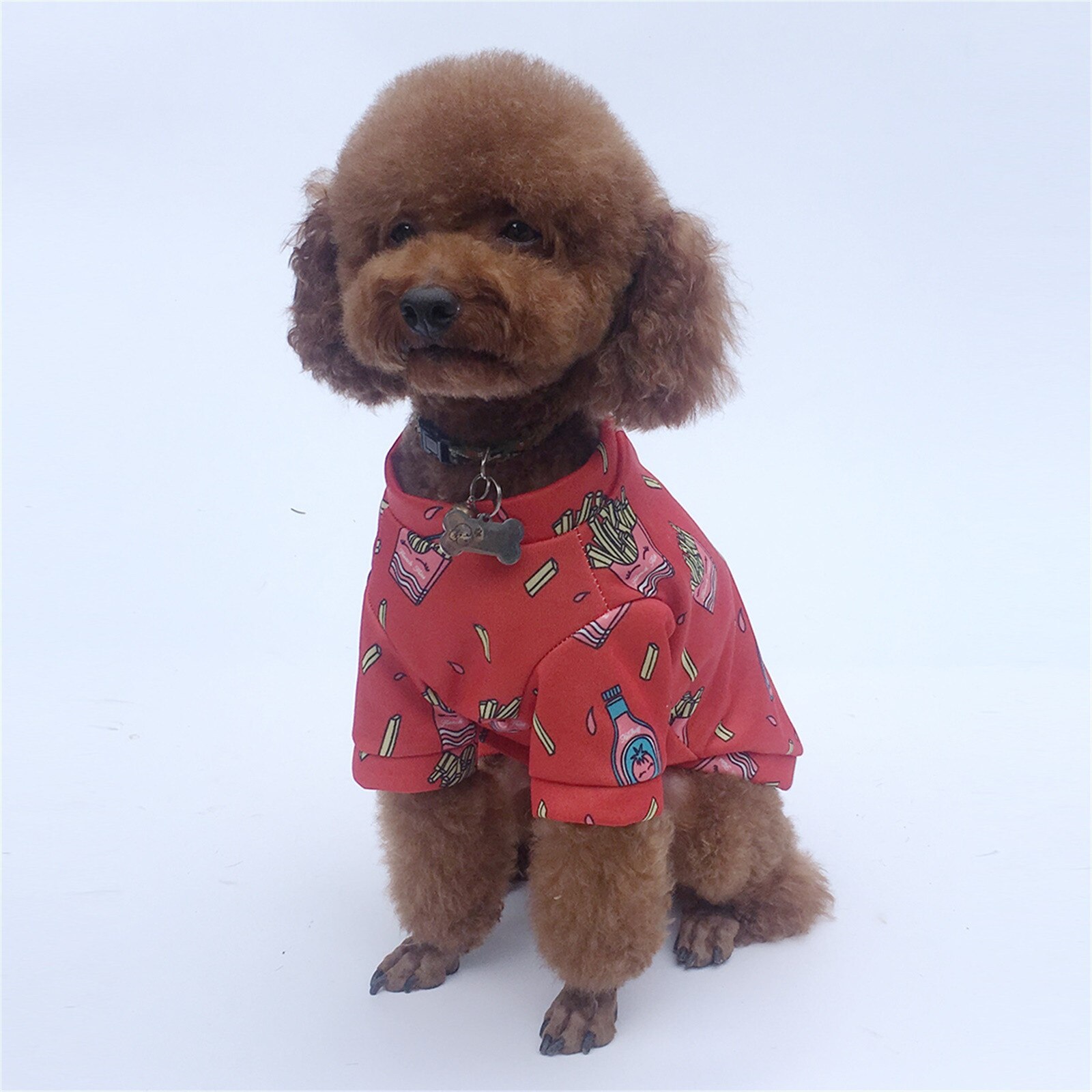 Veste de noël pour chien, vêtement d'hiver , manteau pour chiot, vêtement à capuche pour petit, moyen gabarit