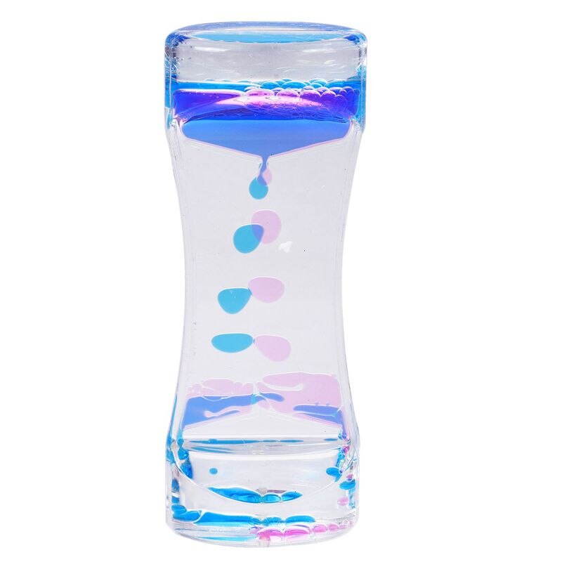 Vloeistof Timer Bubble Motion Timer Voor Sensorische Spelen Visual Bubble Zwaartekracht: blue and rosered