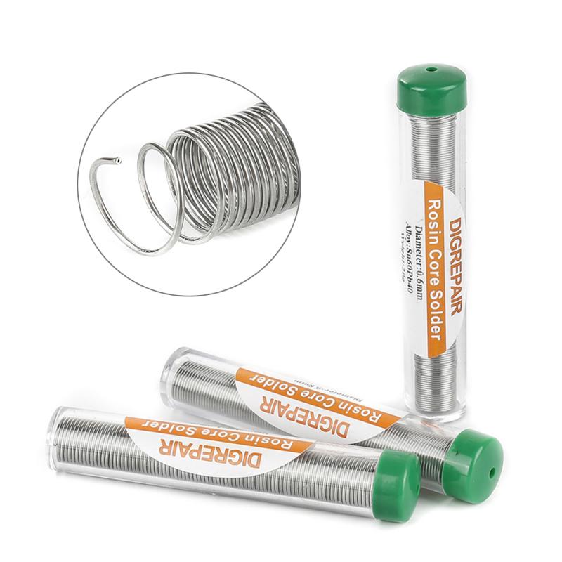 Pluma de hilo de estaño portátil de 0,6/0,8/1 MM alambre de soldar plateado para herramientas de reparación de instrumentos de teléfono móvil herramienta de alambre de soldadura de estaño