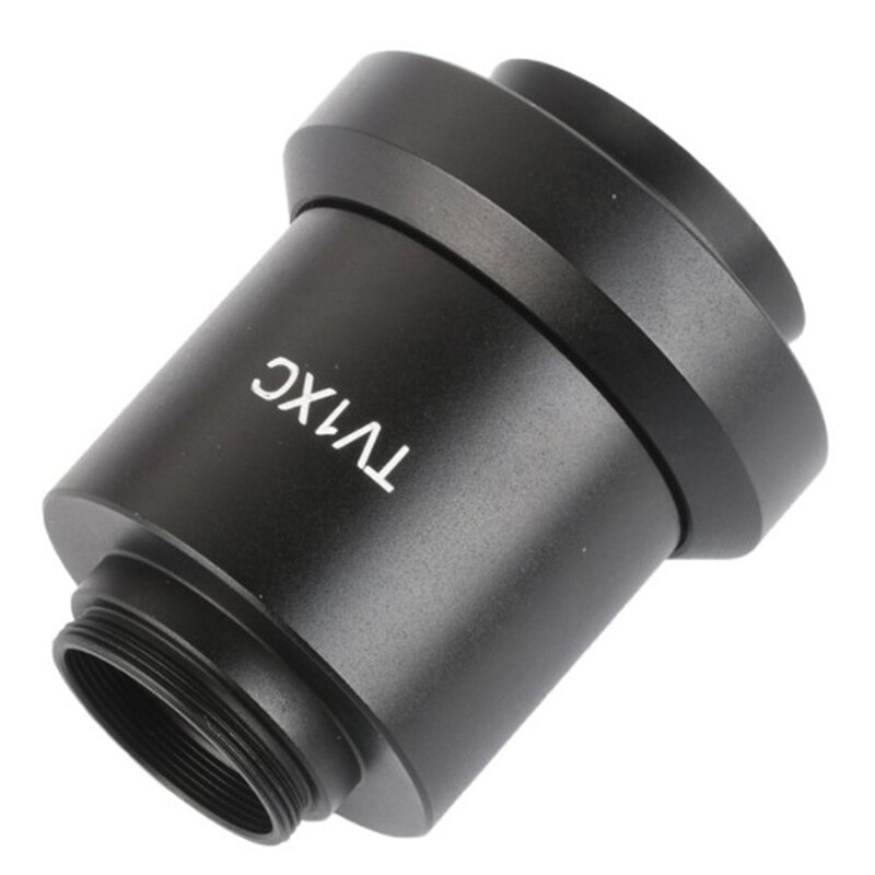1X C-Mount Trinocular Microscope Camera Adapter 34mm Microscope Mounting Interface 25.4mm Microscope Camera Interface