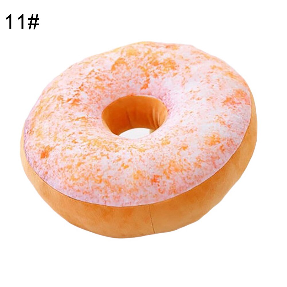 Tapis de voiture en peluche 3D, nourriture Donut en peluche drôle, maison canapé chaise, coussins de voiture: 11