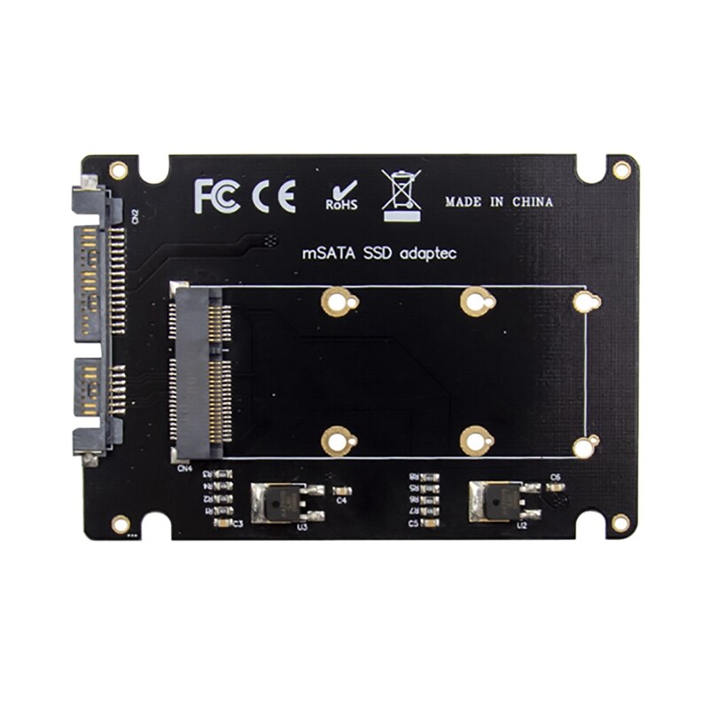 SATA to MSATA SSD Adapter Card, SATA to MSATA NGFF Adapter Expansion Card for Laptop PC: Default Title
