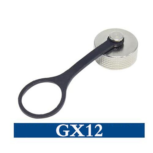 1pcs GX12 GX16 GX20 Aviation Connector Plug Cover Waterproof cover Dust Metal/Rubber Cap Circular Connector Protective Sleeve: Part Metal GX12