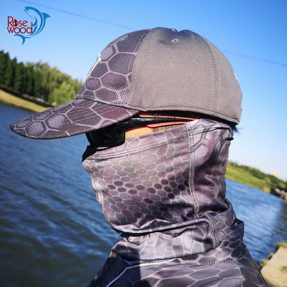 RoseWood Fishing Sun Mask Magic Neck Face Shield Tube Men Women Mask For Outdoor Hiking Cycling Motorcycle Hunting UV Dustproof