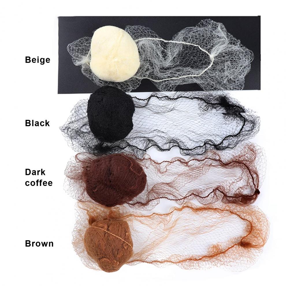 Red para el pelo para moño, redecilla para el pelo transpirable para bollos de Ballet, conjunto de red para el pelo para mujeres y niñas, fundas de malla de nailon elásticas para azafata y enfermeras