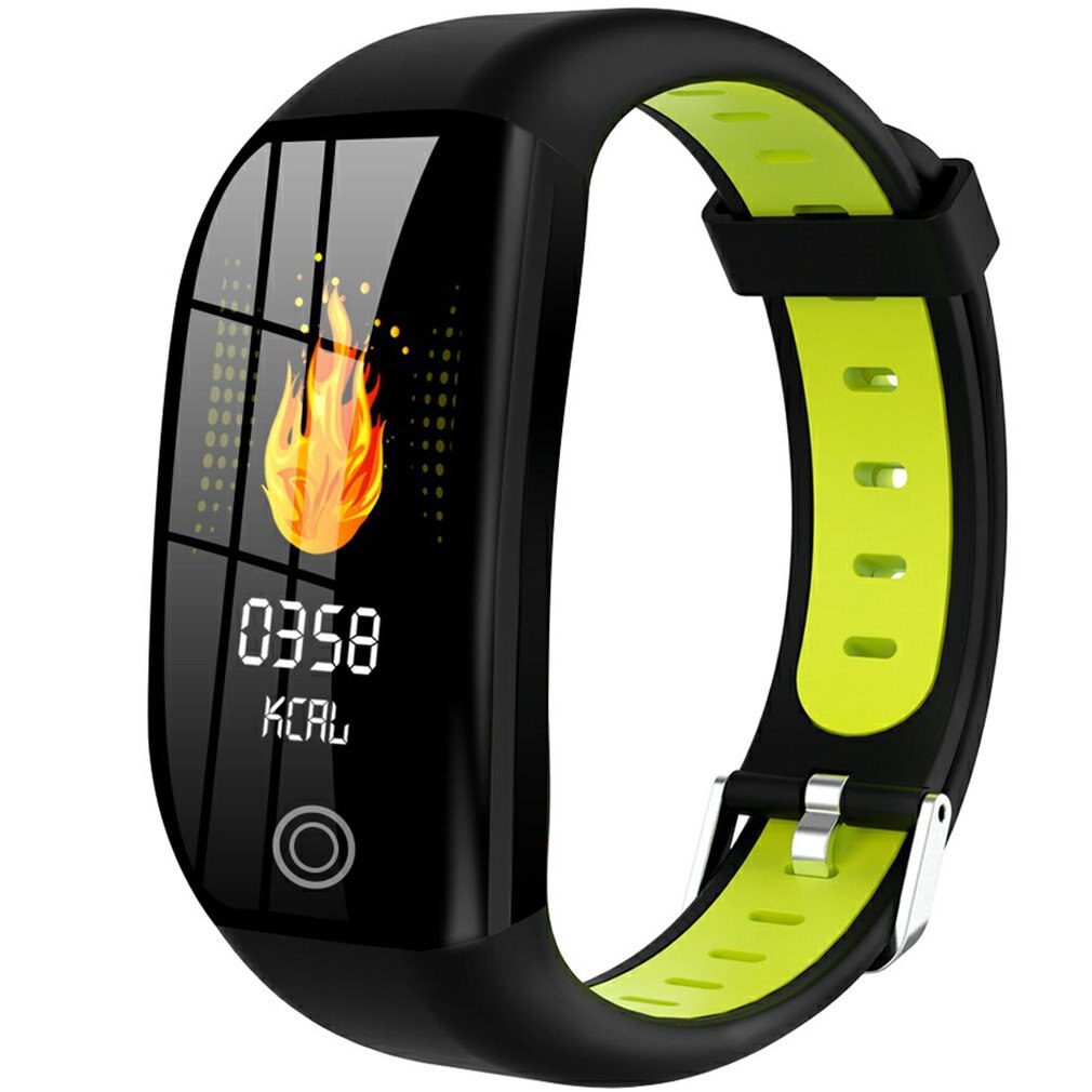 DT35 F21 Smart Wireless Watch Smart Bracelet impermeabile Fitness Tracker cardiofrequenzimetro braccialetto sportivo Smart Watch: green