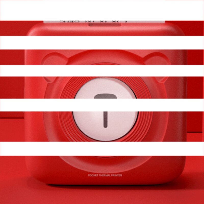 Draagbare Thermische Bluetooth Printer: Red