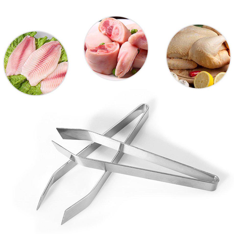 Pinzas para quitar espinas de pescado, pinzas para recoger pinzas de acero inoxidable, utensilios para mariscos, manualidades