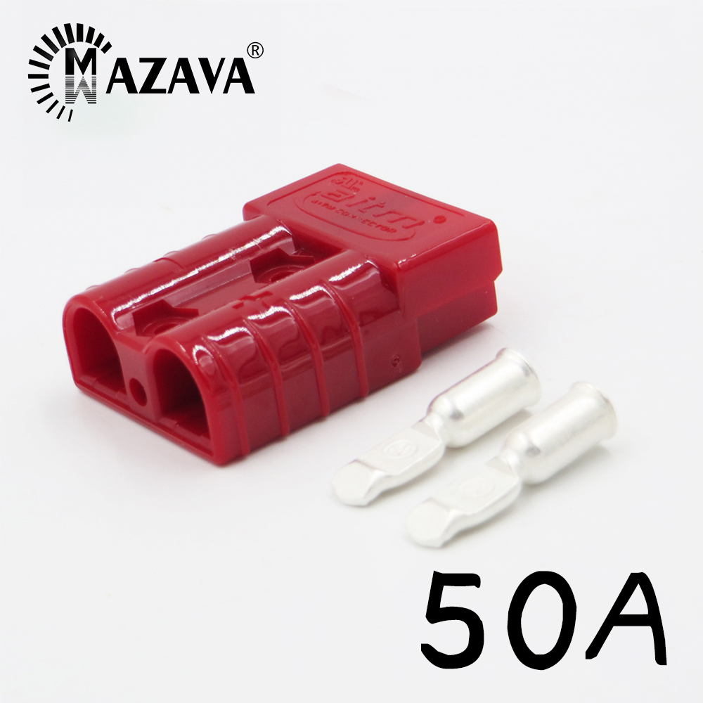 50A 120A 600V SB50 SB120 Power Connector Dual-Pole Quick Opladen Plug SB50 Elektrische Auto Batterij Ups Kabel terminals Dc: 50A Red