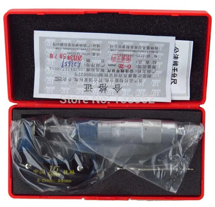 measuring tool 0-25mm/0.01 disk type thickness micrometer gear tooth micrometers disc micrometer set micrometro