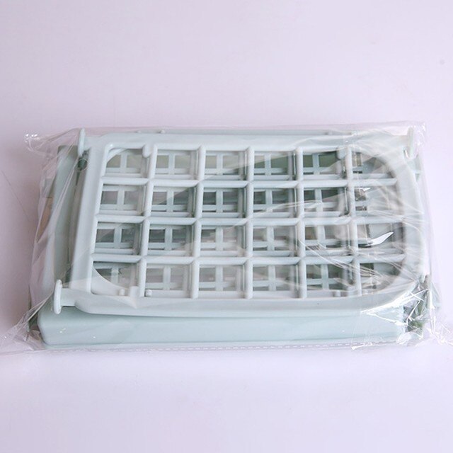 Two-layer Hollow Plastic Shelf Tabletop Kitchen Organizer Bathroom Double-layer Cosmetic Storage Shelf: 3