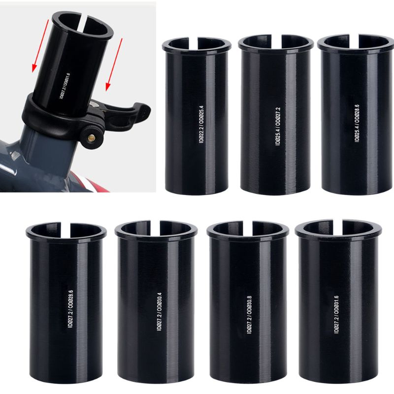 Aluminum Alloy Bicycle Seatpost Sleeve Convert Seat Post Tube Conversion Adapter 22.2/25.4/27.2/28.6/31.6mm