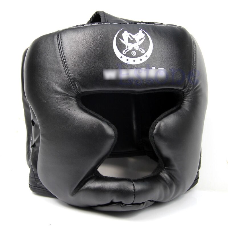 Black Boxing Pretection Gear Good Headgear Head Guard Trainning Helmet Kick