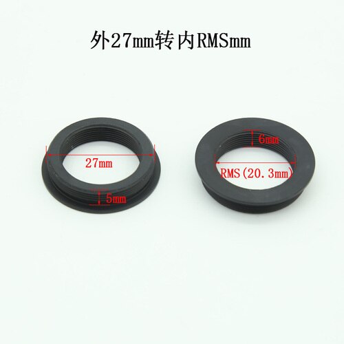 Microscope Objective Lens CS RMS Thread to M25 M26 M27 M32 Micro Photography Interface Adapter Ring: L