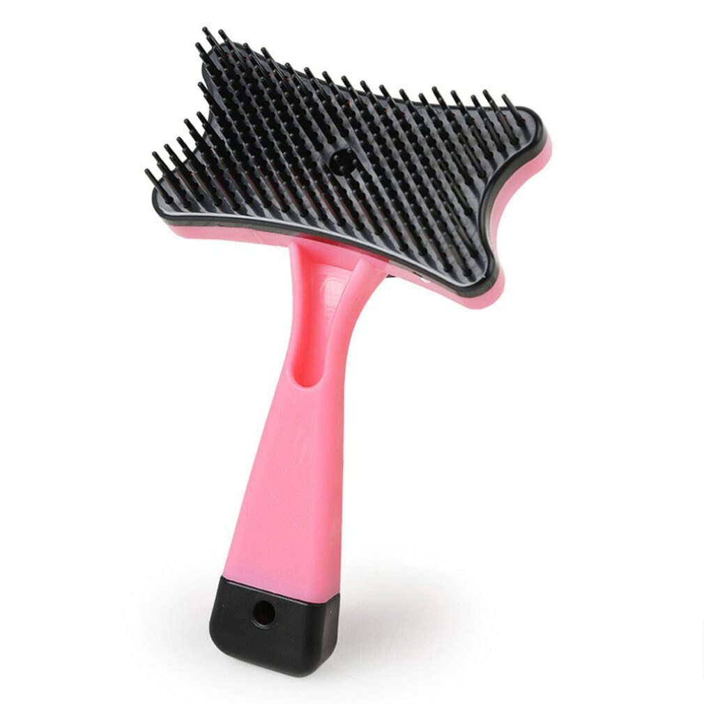 Self Clean Dog Brush Puppy Hair Grooming Pet Cat Brush Combs Dog Shedding Brush For Long & Short Hair: Pink