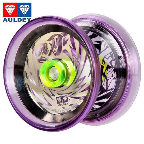 Auldey yoyo cyclone edge yoyo CNC Metal KK bearing yoyo Juguetes Accesorios especiales diabolo malabares eje lateral libre: purple